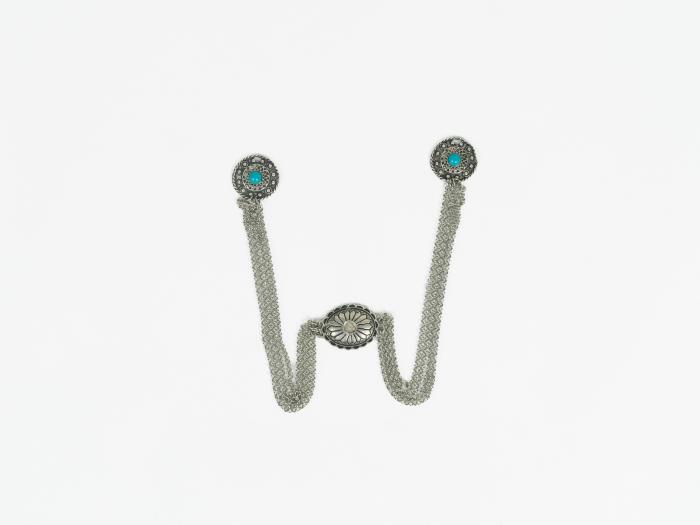 ΚΟΣΜΗΜΑ ΣΕ ΑΛΥΣΙΔΑ ΠΑΡΑΔΟΣΙΑΚΗΣ ΦΟΡΕΣΙΑΣ ΑΛΕΞΑΝΔΡΕΙΑΣ ΜΕ ΜΠΛΕ ΣΑΓΙΑ