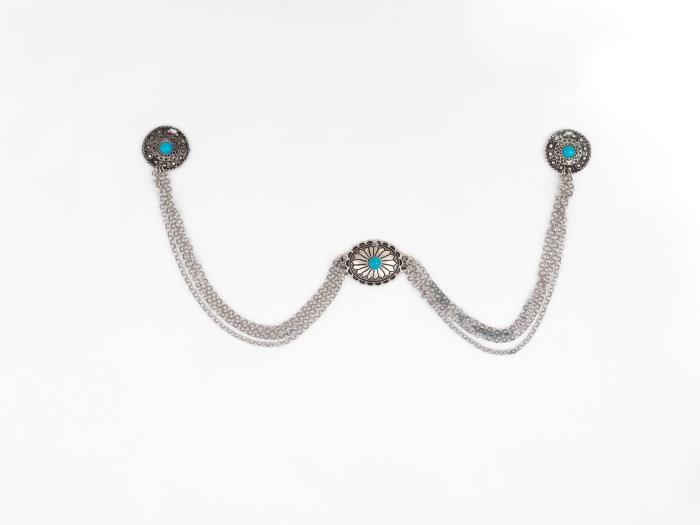 ΚΟΣΜΗΜΑ ΣΕ ΑΛΥΣΙΔΑ ΠΑΡΑΔΟΣΙΑΚΗΣ ΦΟΡΕΣΙΑΣ ΑΛΕΞΑΝΔΡΕΙΑΣ ΜΕ ΜΠΛΕ ΣΑΓΙΑ