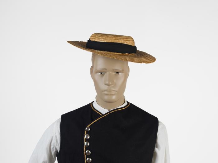 MEN’S STRAW HAT OF THE TRADITIONAL COSTUME OF CORFU