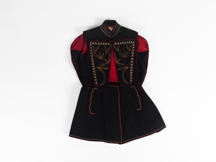 COAT (DULAMAS) OF THE MEN’S TRADITIONAL MAKEDONOMACHOS (PAVLOS MELAS) COSTUME