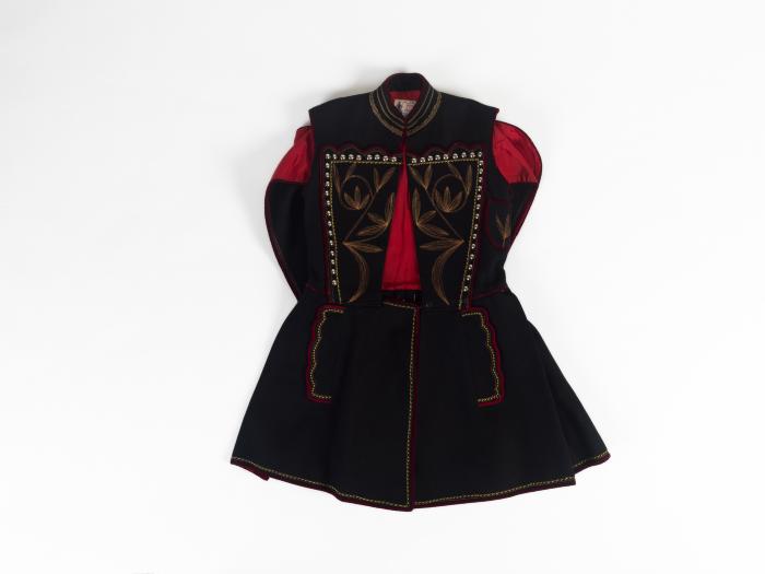 COAT (DULAMAS) OF THE MEN’S TRADITIONAL MAKEDONOMACHOS (PAVLOS MELAS) COSTUME