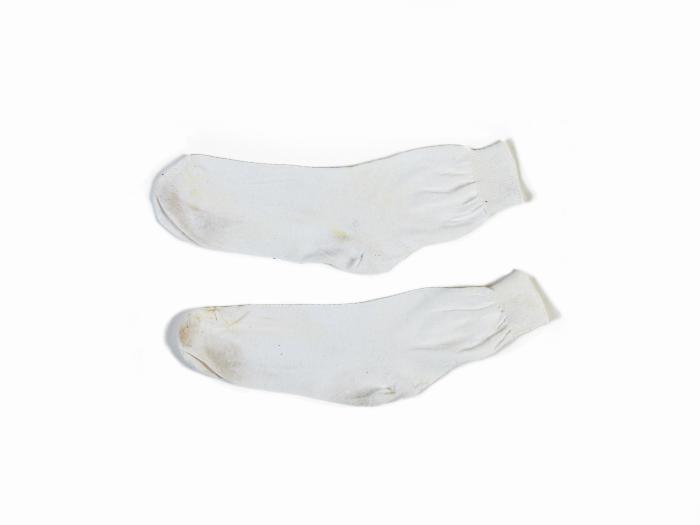 PAIR OF SHORT MEN’S SOCKS OF THE TRADITIONAL COSTUME OF CORFU